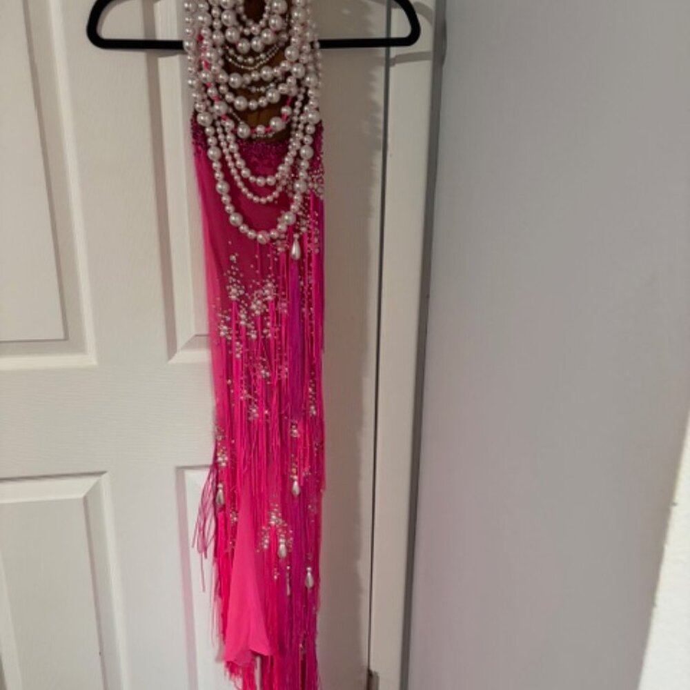 Stunning Pink Latin or Rhythm Dress